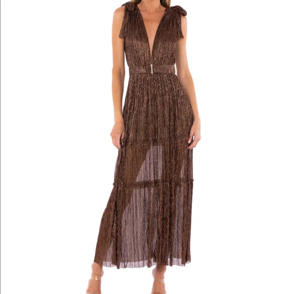 Sabina Musayev Helena Dress- Brown